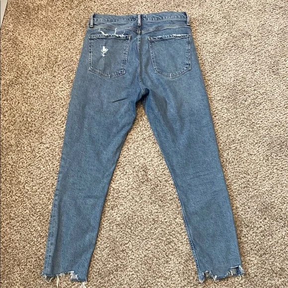 Agolde Nico HighWaist ButtonFly Distressed Jeans A093D-3002 Organic Cotton. 28 - Picture 8 of 15